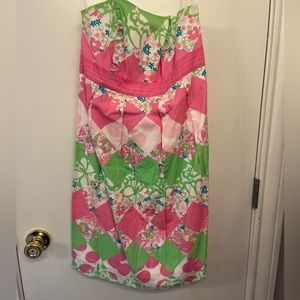Lilly Pulitzer strapless dress size 6